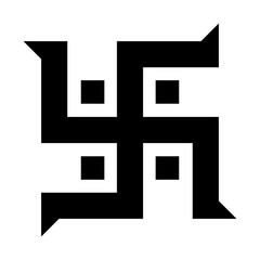 Hindu 卐 icon. Hindu swastika icon. Vector. - obrazy, fototapety, plakaty
