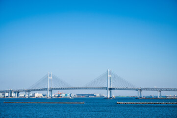 神奈川県横浜市みなとみらいの都市風景