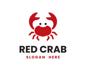 Obraz premium Red Crab Logo