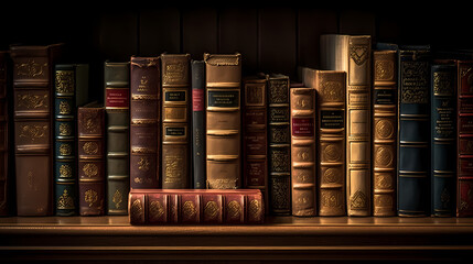 Books background, ideal for educational or literary themes
