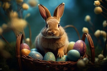Easter bunny. Generative AI