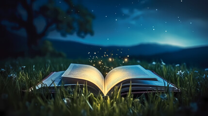 Naklejka premium Books background, ideal for educational or literary themes