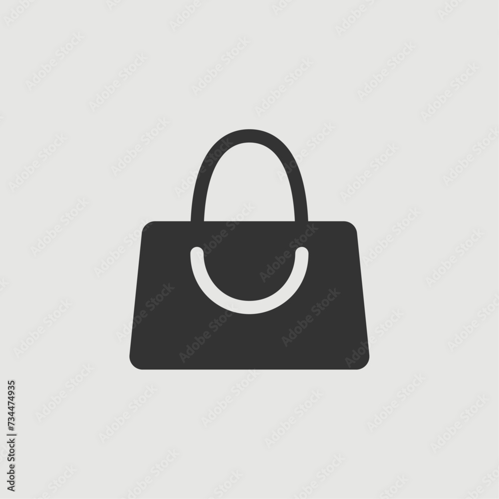 Wall mural Vector Simple Isolated Shopping Bag Icon