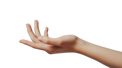 woman hand with beautiful fingers