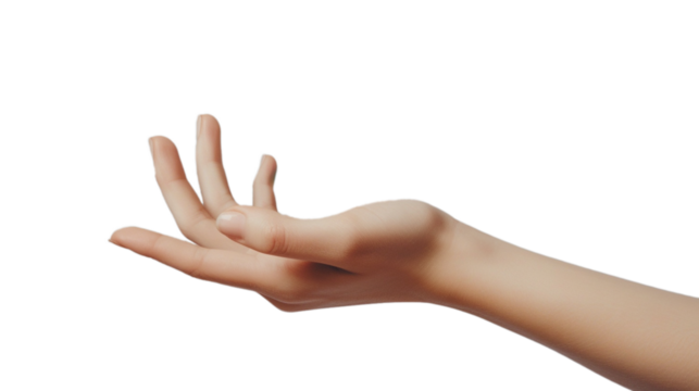 woman hand with beautiful fingers