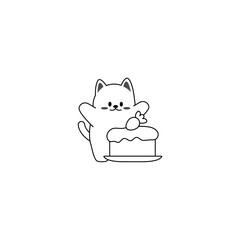 cute cat coloring book cute poses kitten