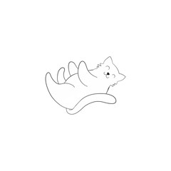 cute cat coloring book cute poses kitten