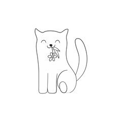 cute cat coloring book cute poses kitten