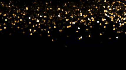 Award ceremony background, golden glitter light effect decoration and bokeh