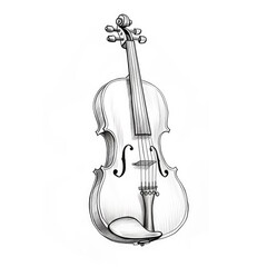 artistic outline of Violin