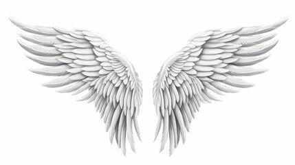 Obraz premium artistic outline of wings