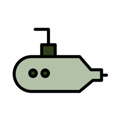 Ocean Sea Ship Filled Outline Icon