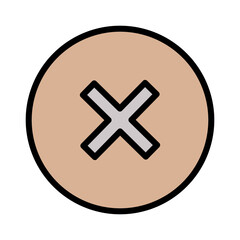 Fototapeta premium App Close Web Filled Outline Icon