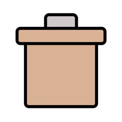 App Delete Garbage Filled Outline Icon