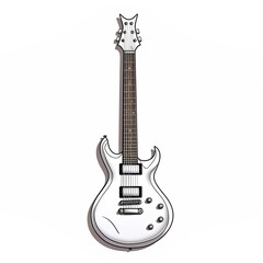 Naklejka premium Outline Acoustic music classics Band