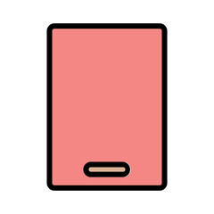 Ui Web Handphone Filled Outline Icon