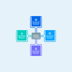 Marketing presentation vector illustration infographics stock