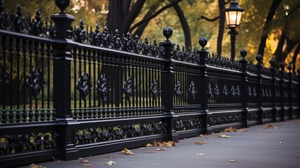 sturdy wrought iron fence