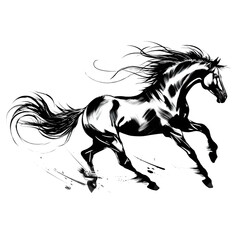 Horse Png, Horse Clipart for Sublimation Printing, Horse Runing T-shirt Design Clipart.