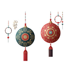 Group of Hanging Ornaments