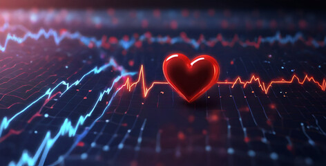 heart beat on monitor