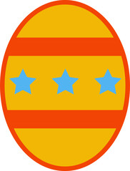 The  easter egg multi color for holiday concept.