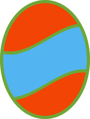 The  easter egg multi color for holiday concept.