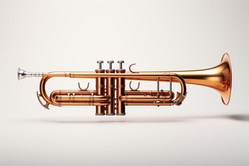 Obraz premium artistic outline of Trumpet: A powerful brass instrument, synonymous