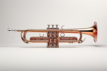 Obraz premium artistic outline of Trumpet: A powerful brass instrument, synonymous