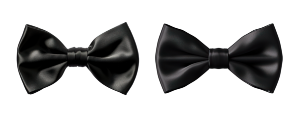Bow tie accessory isolated on transparent background