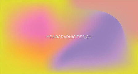 Trendy summer fluid gradient background, colorful abstract liquid 3d shapes. Futuristic design wallpaper for banner, poster, cover, flyer, presentation, advertising, landing page