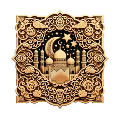 islamic symbol and logo representing the festive spirit of islamic event and celebration