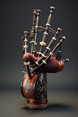 Bagpipes: Iconic Scottish pipes, known for their stirring and emotional melodies - 734503989