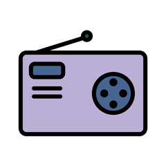 Meeting Radio Team Filled Outline Icon