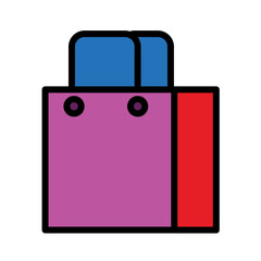 Bag Buy Sell Filled Outline Icon