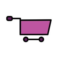 Buy Cart Sale Filled Outline Icon