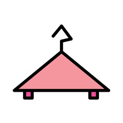 Bath Clean Hanger Filled Outline Icon