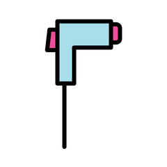 Bidet Brush Shower Filled Outline Icon