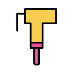 Bidet Spray Sprayer Filled Outline Icon