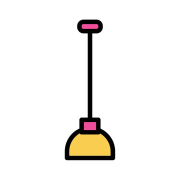 recommend clip art: Pump Task Toilet Filled Outline Icon