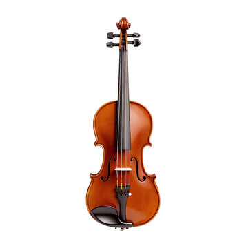 Violin on a white background