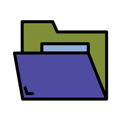 Civil Labor Office Filled Outline Icon