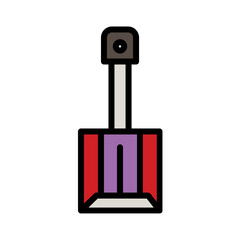 Chisel Labor Tools Filled Outline Icon