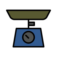 Kitchenware Scales Tool Filled Outline Icon