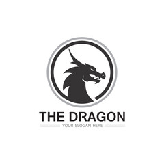 Dragon vector icon illustration