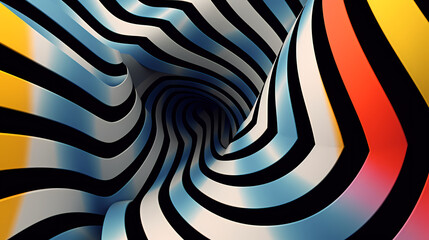 Abstract optical illusion background