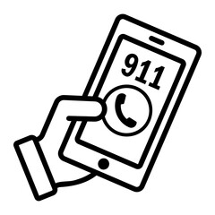 911 call icon