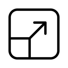 Expand Icon Vector Symbol Design Illustration