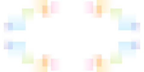 レインボーカラーの抽象的なフレーム