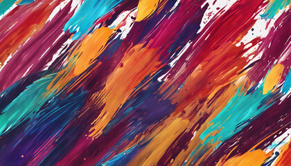 Colorful Paint Smear Textured Vector Brush Strokes